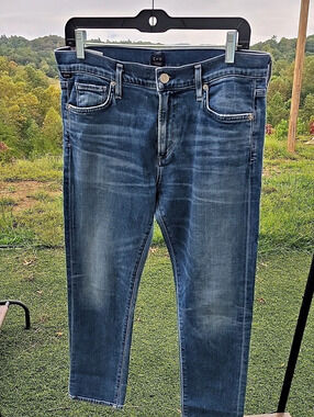 Citizens of Humanity Rocket Cropped Skinny Jeans Blue Size 29